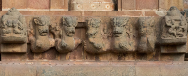 Yahzi on the base of the Vimana (Brihadesvara Temple in Thanjavur)